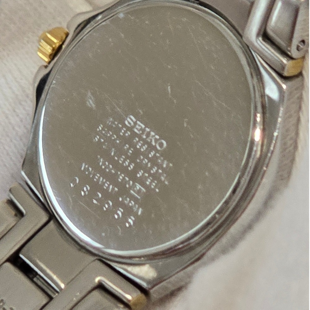 Seiko Women's Two Tone Watch White Dial Quartz Stainless Steel Dressy Classic - Picture 10 of 10
